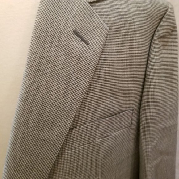 Vintage Oleg Cassini houndstooth mens sport jacket VGC 46r - Picture 3 of 10